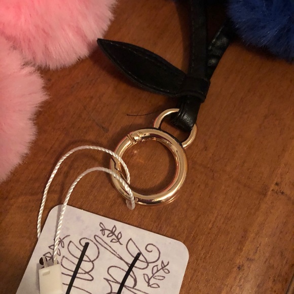 Free People Fax Fur Pom Pom Key Chain - Picture 7 of 9